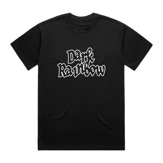 Dark Rainbow Logo Black Tshirt