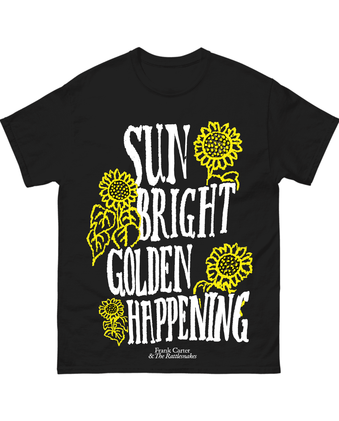 Sun Bright Golden Happening Black Tshirt